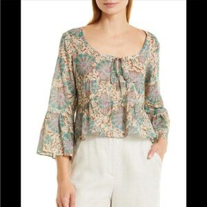 Veronica Beard Azel Paisley Blouse Size 4
